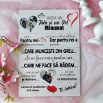 Panou decorativ din lemn pentru tată și sot thumb-image 1