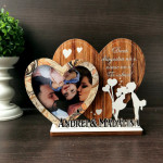 Персонализированный трофей "Влюбленные" с рамкой thumb-image 1