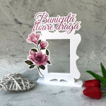 Rama foto ,,Bunicuta floare draga''  roz thumb-image 1