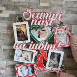 Rama foto personalizata cu tematica de iarna "Scumpi nasi va iubim" thumb-image 1