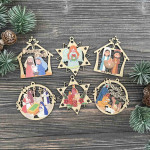 Set jucării lemn pentru brad thumb-image 1