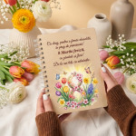 Carnet din lemn cu cifra 8 cu flori thumb-image 1