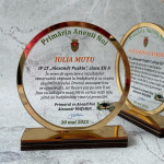 Trofeu personalizat cerc thumb-image 1