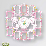 Rama foto cu ceas pentru fetițe cu Zâne roz thumb-image 1