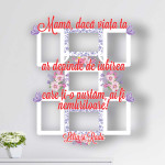 Rama personalizata cu fluturasi si flori thumb-image 1