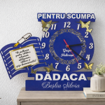 Wooden Clock with Acrylic Butterflies thumb-image 1