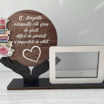 Trofeu din lemn cu carte rama thumb-image 1