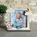 Rama foto din lemn pentru băiețel cu ursuleț thumb-image 1