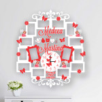 Rama foto cu ceas cu ingerasi rosie thumb-image 1