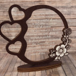 Trofeu personalizat cu flori thumb-image 1