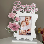 Rama foto ,,Bunicuta floare draga''  roz thumb-image 2