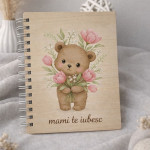 Деревянный блокнот с мишкой thumb-image 1
