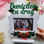 Rama foto cu decor craciun Bunicilor cu drag thumb-image 1