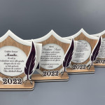 Trofeu personalizat cu medalie si pana thumb-image 4