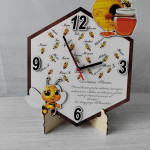 Ceas personalizat cu stativ albinuțe thumb-image 1
