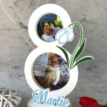 Rama foto in forma de cifra 8 cu ghiocel thumb-image 3