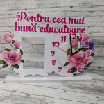 Ceas din plastic cu flori thumb-image 2