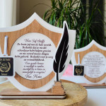 Trofeu personalizat cu medalie si pana thumb-image 1