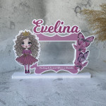 Rama personalizate pentru fetițe cu fluturasi si fetita thumb-image 1