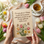 Деревянный блокнот с цветами 2 thumb-image 1