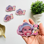 Mărturii magneți pentru botez cu Minnie Mouse thumb-image 1