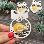 Ornament Craciun din placaj cu logoul companie thumb-image 1