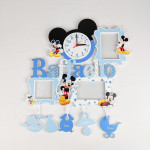 Рамка - Часы  на 3 фото -  Микки Маус thumb-image 1