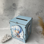 Cutie de dar pentru botez ursuleț pe balon 1 thumb-image 2