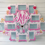 Rama foto Balon cu aer cald roz cu ursulet thumb-image 1