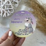 Medalii din lemn ,,Adio Gradiniță,, cu iepuras thumb-image 2