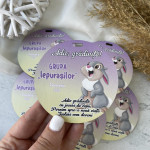 Medalii din lemn ,,Adio Gradiniță,, cu iepuras thumb-image 1