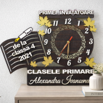 Wooden Clock with Acrylic Leaves thumb-image 1