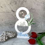 Rama foto in forma de cifra 8 cu ghiocel thumb-image 1