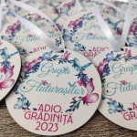 Medalii din lemn ,,Adio Gradiniță,, cu fluturaș thumb-image 3