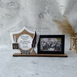 Trofeu personalizat cu medalie si pana cu rama thumb-image 1