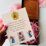 Invitații din lemn pentru nași cu îngerași 2 thumb-image 1