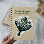 Деревянный блокнот с ландышами thumb-image 1