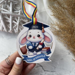 Medalii din lemn ,,Adio Gradiniță,, cu Iepras thumb-image 1