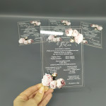 Invitatii pentru nunta cu bujori thumb-image 1