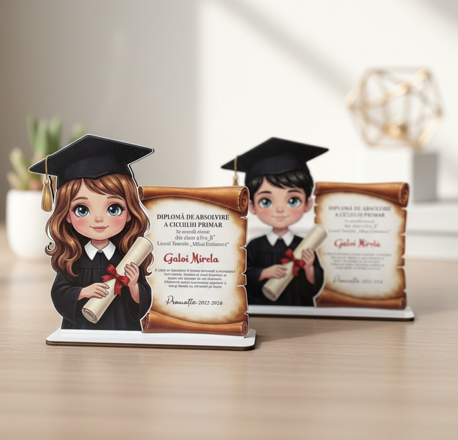 Diplome pentru absolvenți – amintiri care rămân pentru o viață ! Cadouri personalizate | tgdecor.md